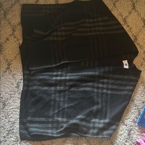 GAP Black and Gray Plaid poncho one size fits all